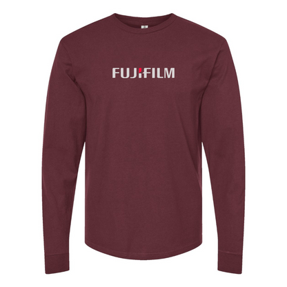 Men's Fujifilm Logo Cotton Long Sleeve T-Shirt