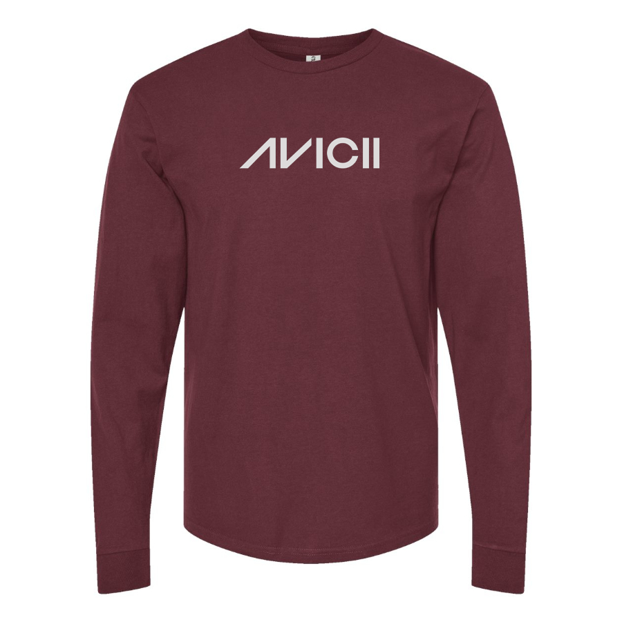 Men's Avicii Logo Cotton Long Sleeve T-Shirt