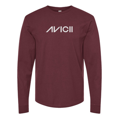 Men's Avicii Logo Cotton Long Sleeve T-Shirt