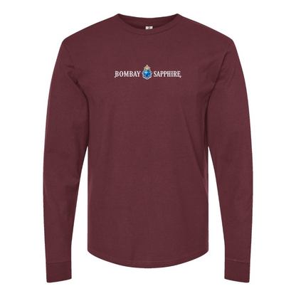Men's Bombay Sapphire Logo Cotton Long Sleeve T-Shirt