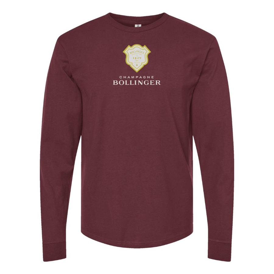 Men's Bollinger Logo Cotton Long Sleeve T-Shirt