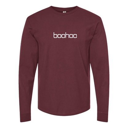Men's Boohoo  Logo Cotton Long Sleeve T-Shirt