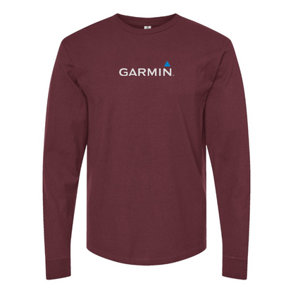 Men's Garmin Logo Cotton Long Sleeve T-Shirt