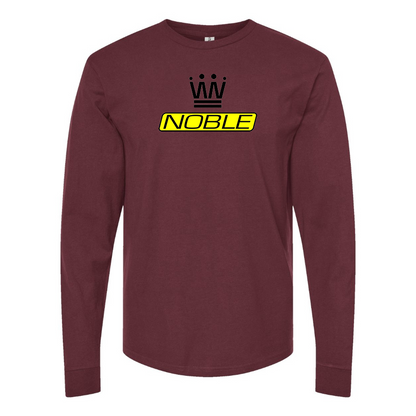 Men's Noble Logo Cotton Long Sleeve T-Shirt