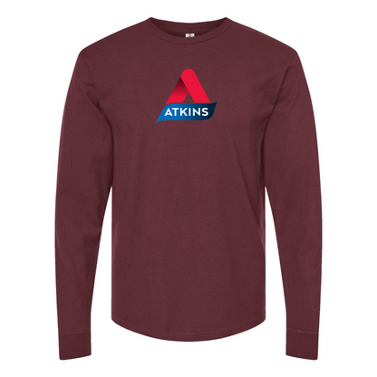 Men's Atkins Logo Cotton Long Sleeve T-Shirt