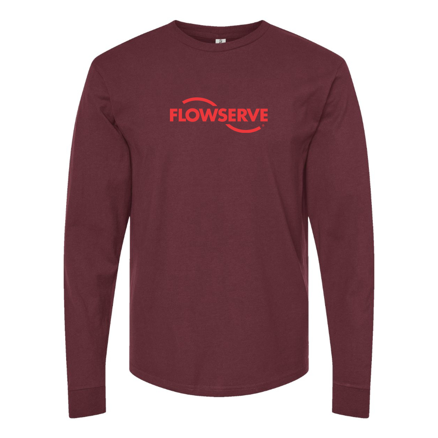 Men's Flowserve Logo Cotton Long Sleeve T-Shirt