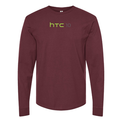 Men's HTC 10 Logo Cotton Long Sleeve T-Shirt