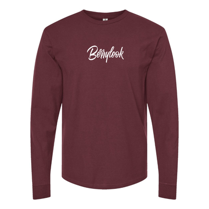 Men's Berrylook  Logo Cotton Long Sleeve T-Shirt