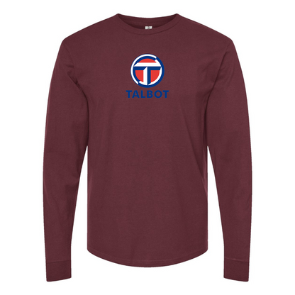 Men's Talbot Logo Cotton Long Sleeve T-Shirt