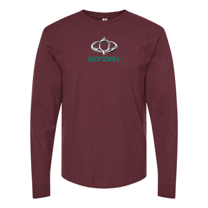 Men's Bogdan Motors Logo Cotton Long Sleeve T-Shirt