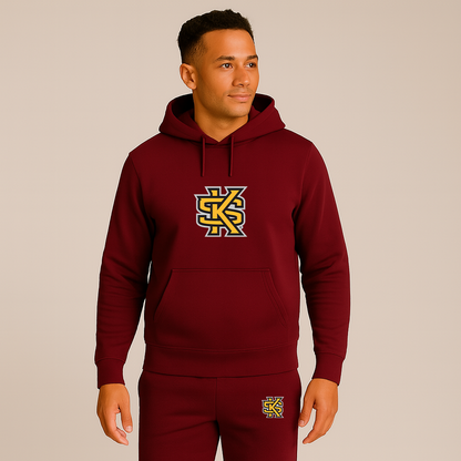 Men's Kennesaw State Owls Logo Hoodie Joggers Set