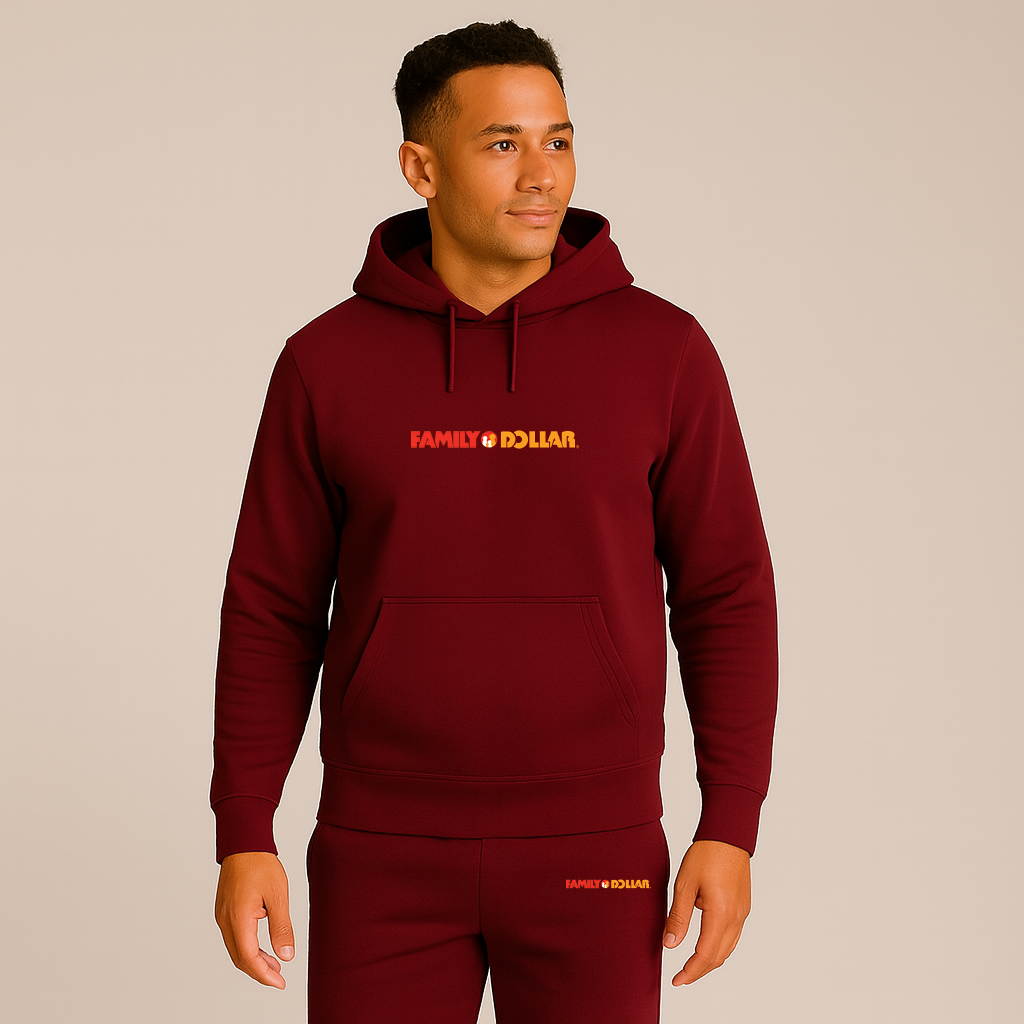 Men's Family Dollar Logo Hoodie Joggers Set