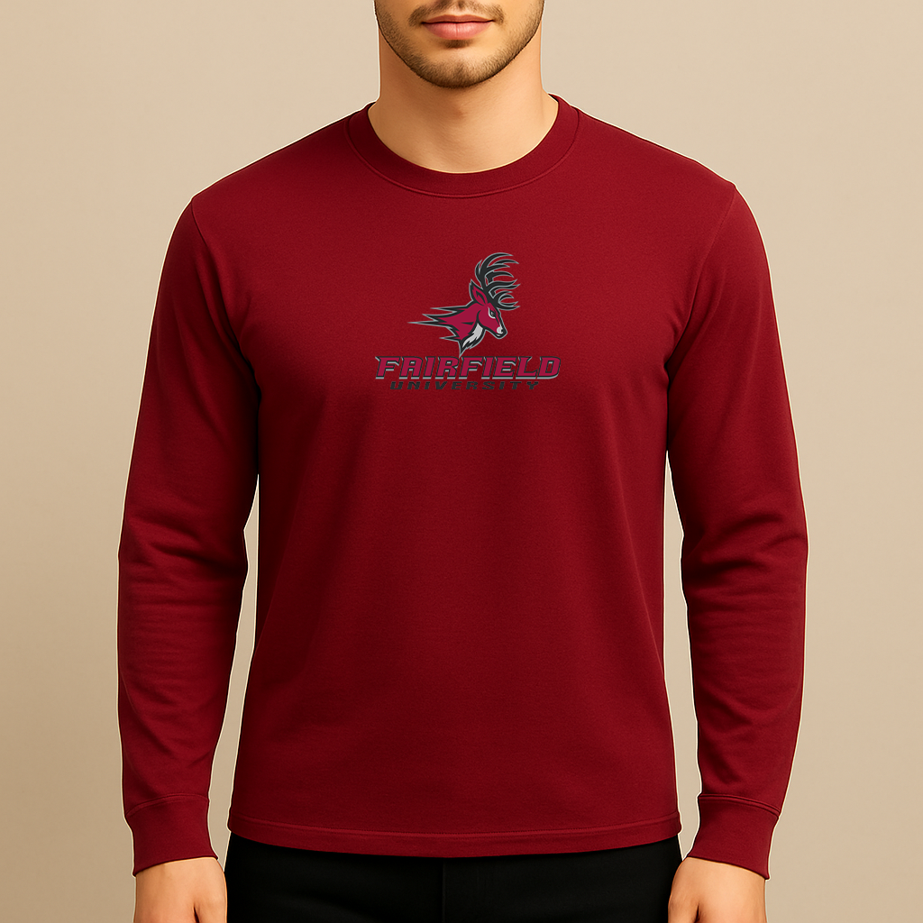 Men's Fairfield Stags Logo Long Sleeve T-Shirt