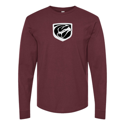 Men's Dodge Viper Logo Cotton Long Sleeve T-Shirt