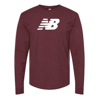 Men's New Balance Logo  Cotton Long Sleeve T-Shirt