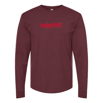 Men's BabyRuth Logo Cotton Long Sleeve T-Shirt