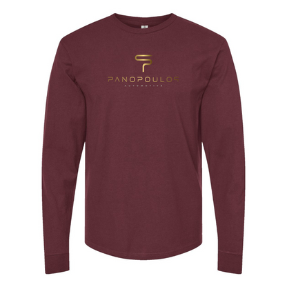 Men's Spyros Panopoulos Logo Cotton Long Sleeve T-Shirt