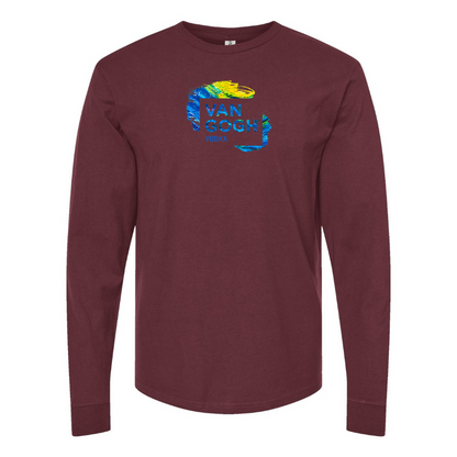 Men's Van Gogh Logo Cotton Long Sleeve T-Shirt