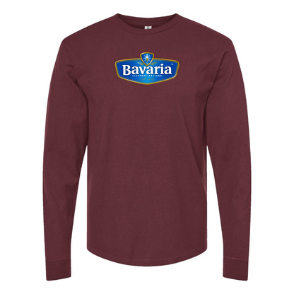 Men's Bavaria Logo Cotton Long Sleeve T-Shirt