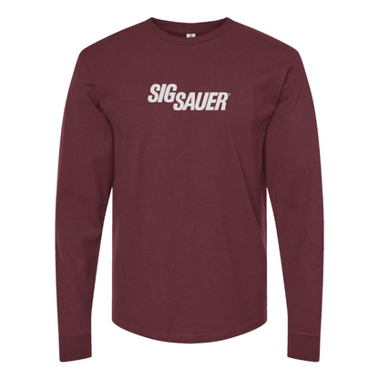 Men's Sig Sauer Logo Cotton Long Sleeve T-Shirt