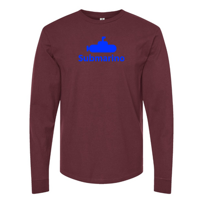 Men's Submarino Logo Cotton Long Sleeve T-Shirt