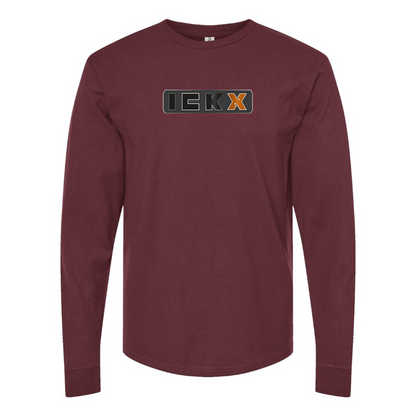Men's ICKX Logo Cotton Long Sleeve T-Shirt