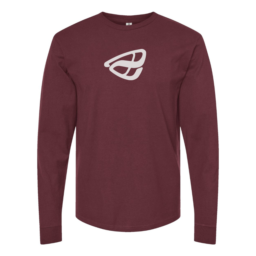 Men's Anfini Logo Cotton Long Sleeve T-Shirt