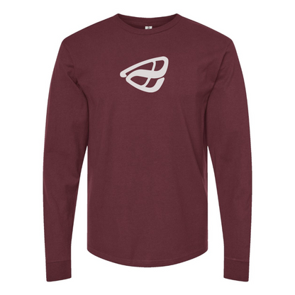 Men's Anfini Logo Cotton Long Sleeve T-Shirt