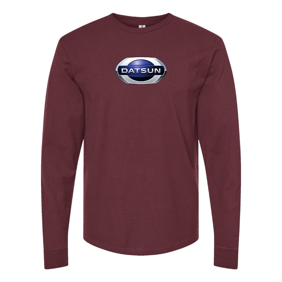 Men's Datsun Logo Cotton Long Sleeve T-Shirt