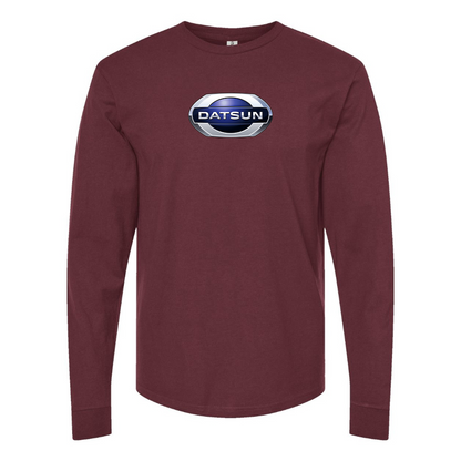 Men's Datsun Logo Cotton Long Sleeve T-Shirt