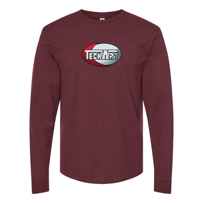 Men's TechArt Logo Cotton Long Sleeve T-Shirt