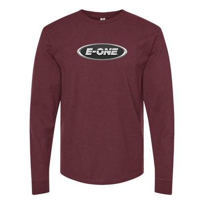 Men's E-One Logo Cotton Long Sleeve T-Shirt