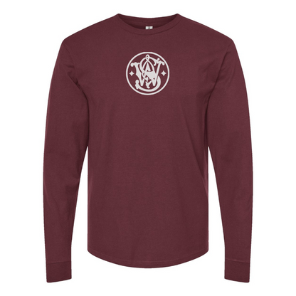 Men's Smith and Wesson Symbol Logo Cotton Long Sleeve T-Shirt