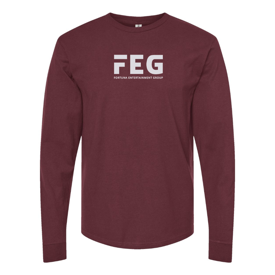 Men's FEG Logo Cotton Long Sleeve T-Shirt