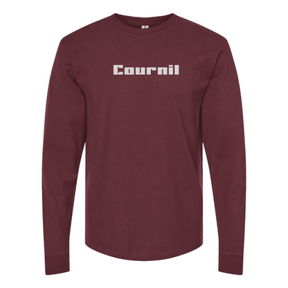 Men's Cournil Logo Cotton Long Sleeve T-Shirt