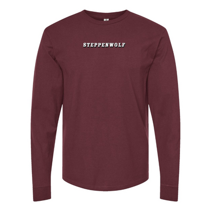 Men's   Steppenwolf Logo Cotton Long Sleeve T-Shirt