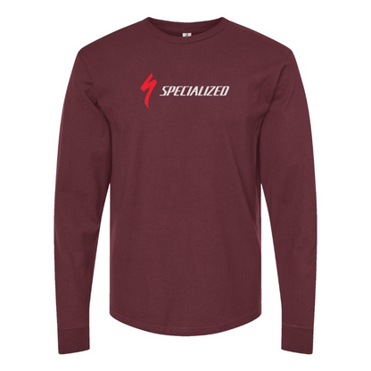 Men's Specialized Logo Cotton Long Sleeve T-Shirt