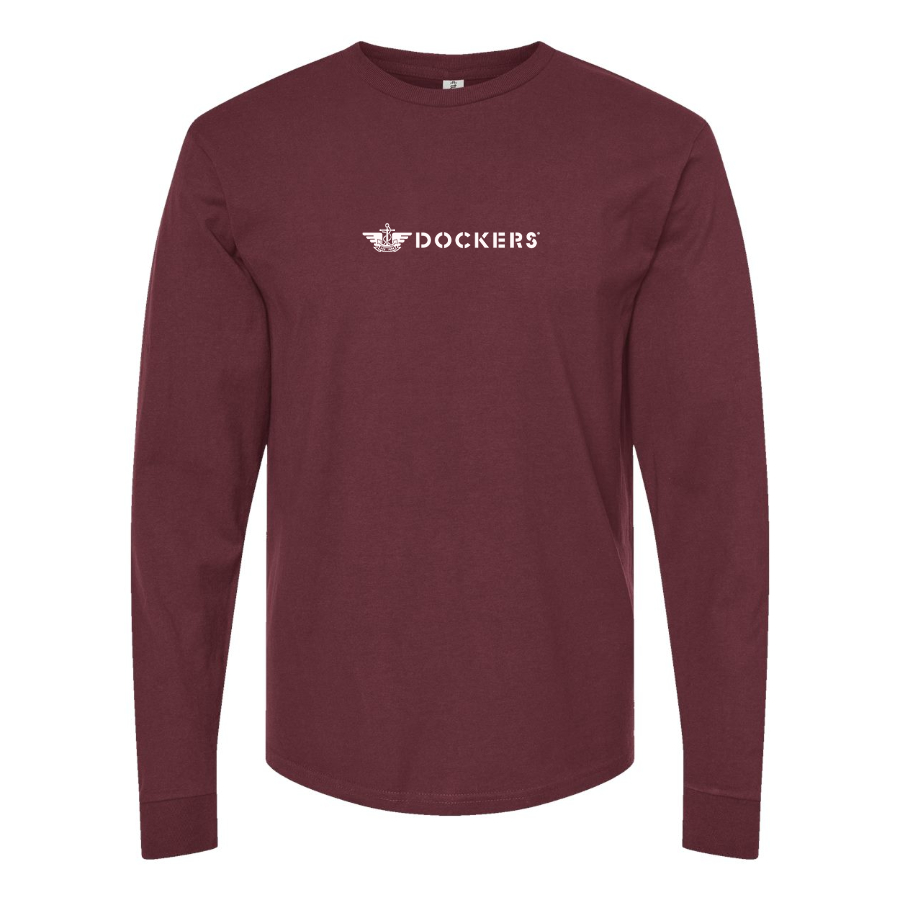 Men's Dockers Logo Long Sleeve T-Shirt