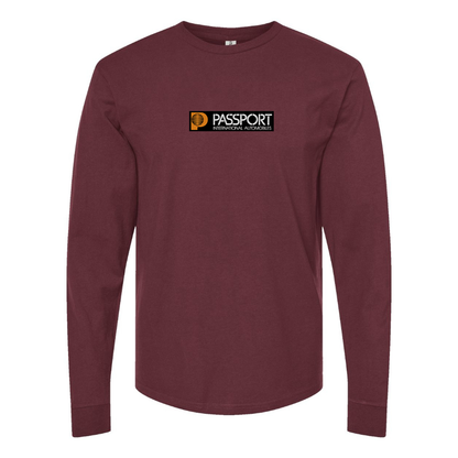 Men's Passport  Logo Cotton Long Sleeve T-Shirt