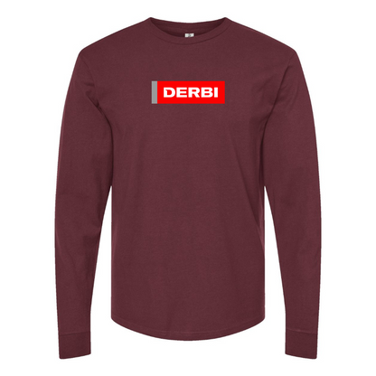 Men's Derbi Logo Cotton Long Sleeve T-Shirt