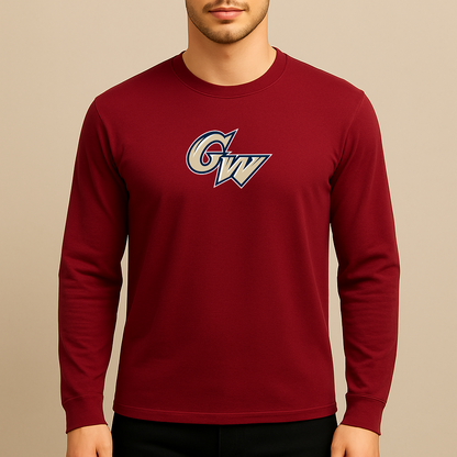 Men's George Washington Colonials Logo Long Sleeve T-Shirt