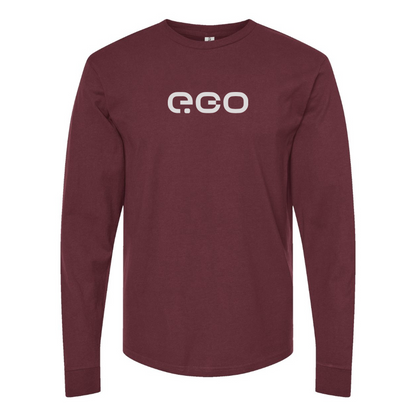 Men's e-GO Logo Cotton Long Sleeve T-Shirt