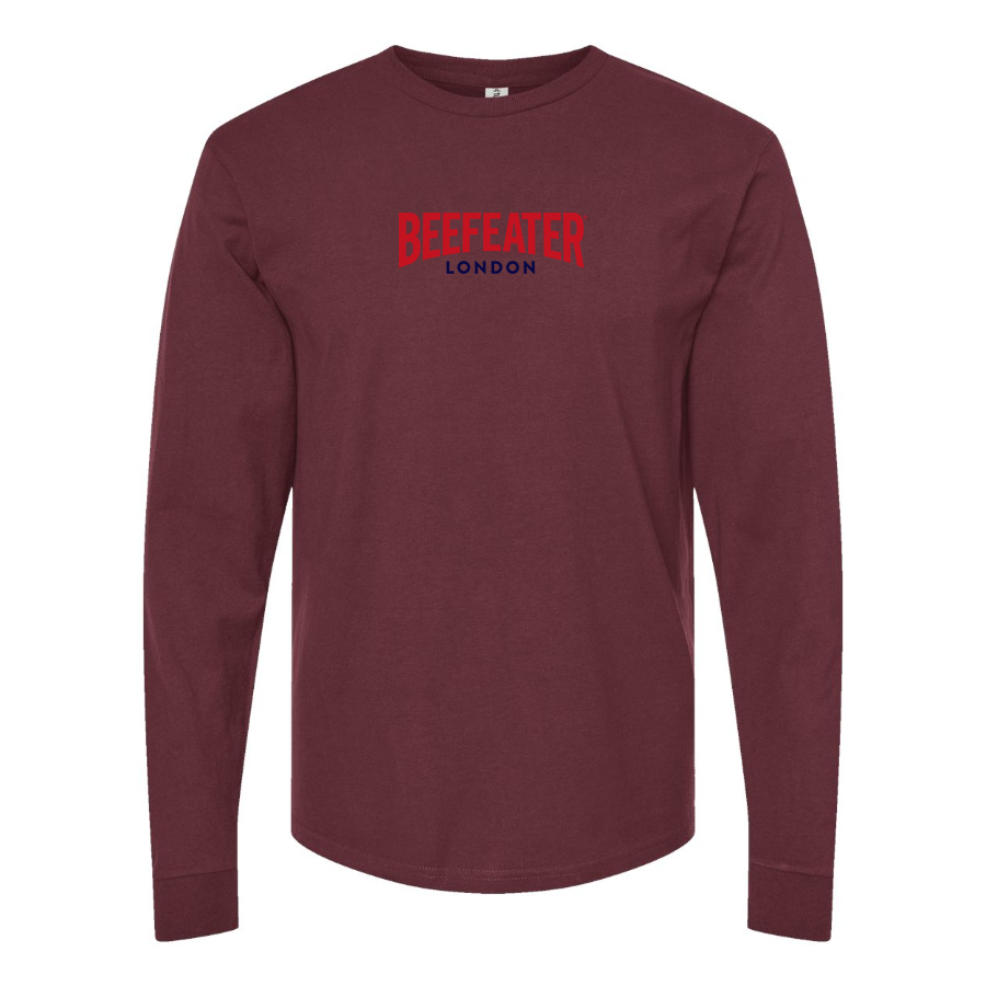 Men's Beefeater Logo Cotton Long Sleeve T-Shirt