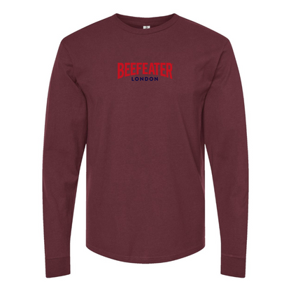 Men's Beefeater Logo Cotton Long Sleeve T-Shirt
