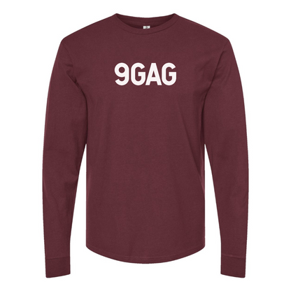 Men's 9gag Logo Cotton Long Sleeve T-Shirt