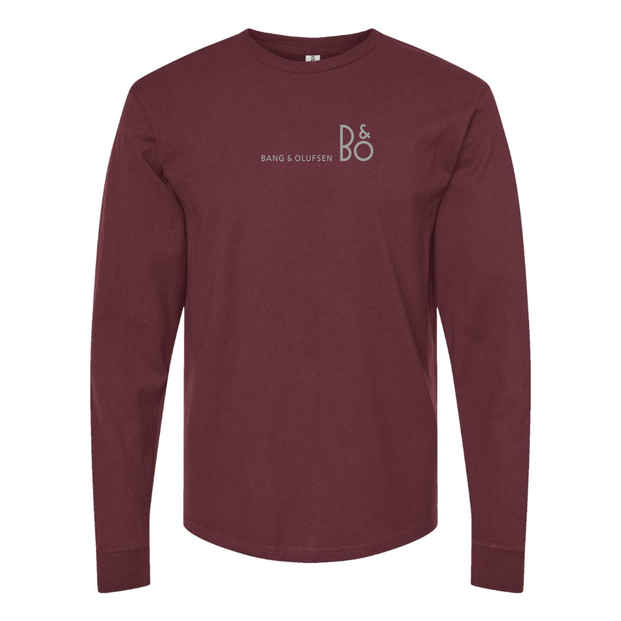Men's Bang and Olufsen Logo Cotton Long Sleeve T-Shirt