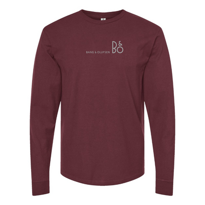 Men's Bang and Olufsen Logo Cotton Long Sleeve T-Shirt