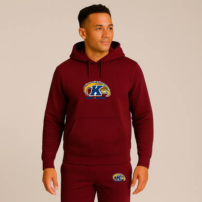 Men's Kent State Golden Flashes Logo Hoodie Joggers Set
