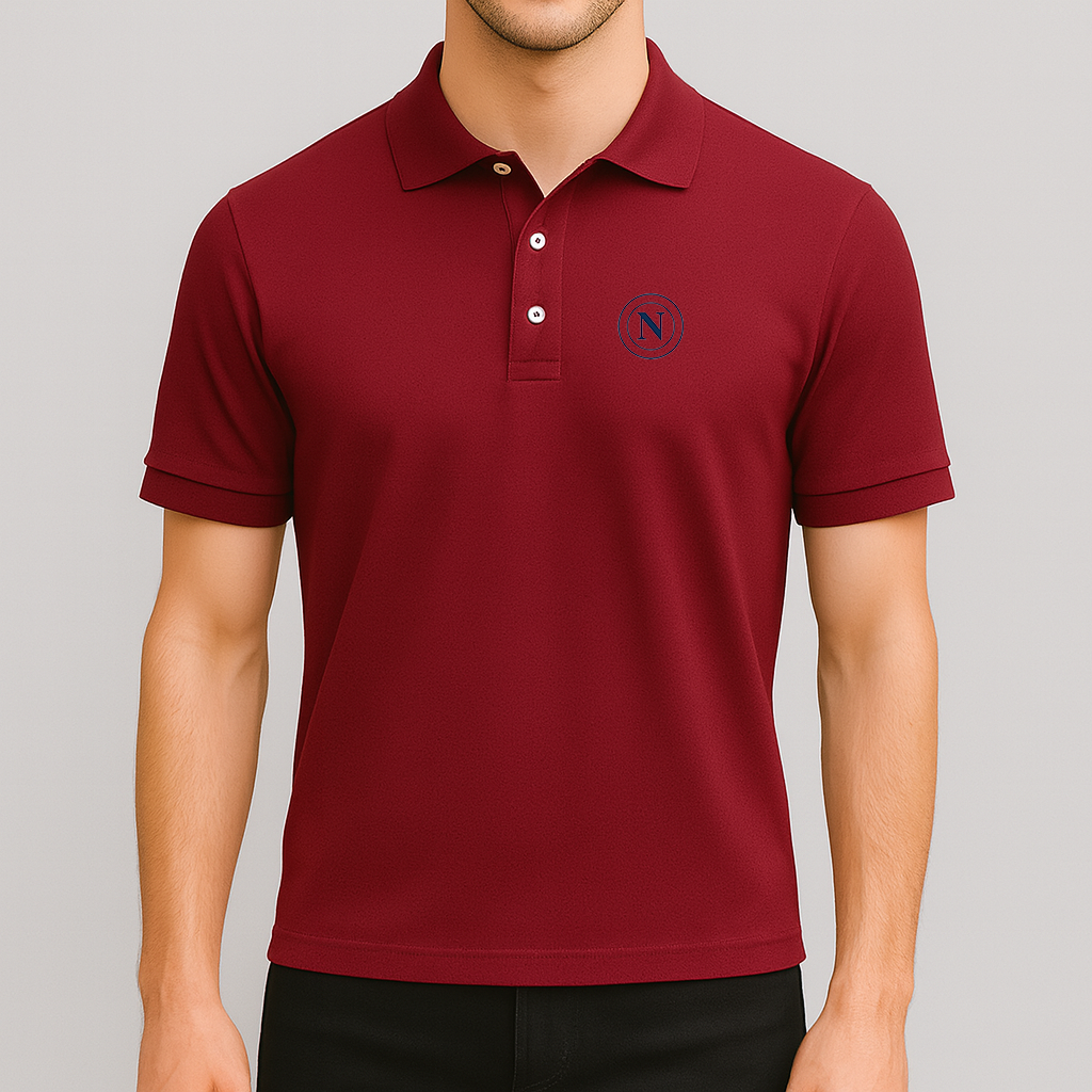 Men's Napoli 2025 Soccer Logo Dry Blend Polo