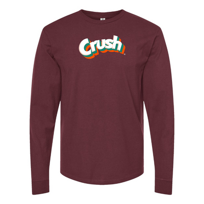 Men's Crush Logo Cotton Long Sleeve T-Shirt